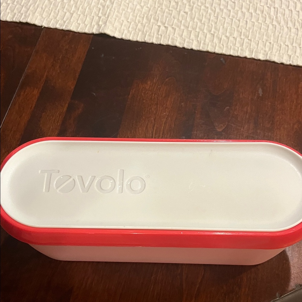 Tovolo Red and White Food Storage Container